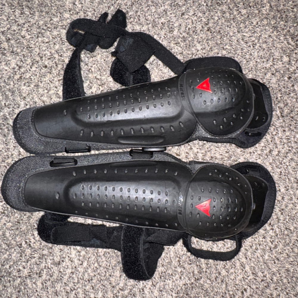 Dainese Knee Shin Guards Motorcycle MTB Protective Gear Black One Size